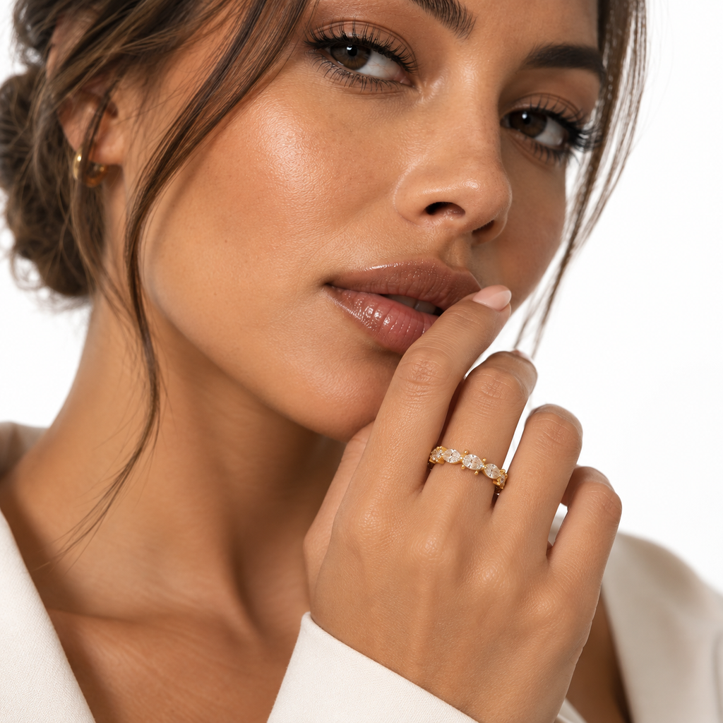 Nuba Marquise Moissanite Ring