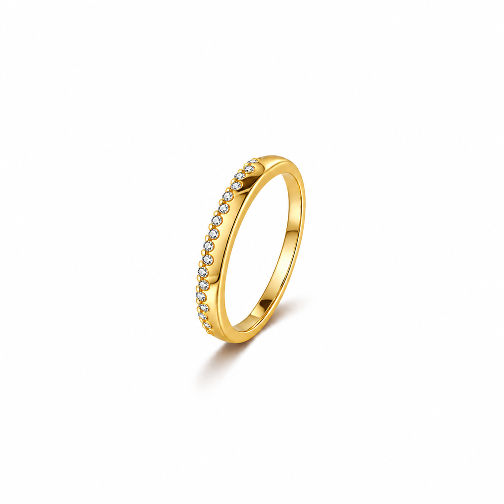 Nuba Curved Moissanite Signature Ring
