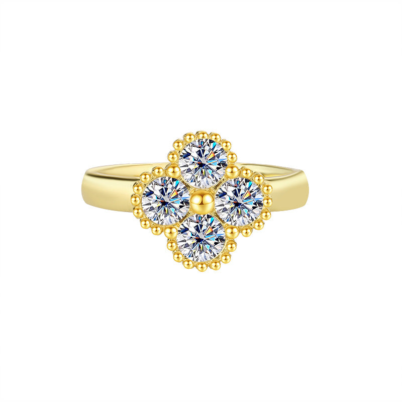 Nuba Seraphina Clover Moissanite Ring