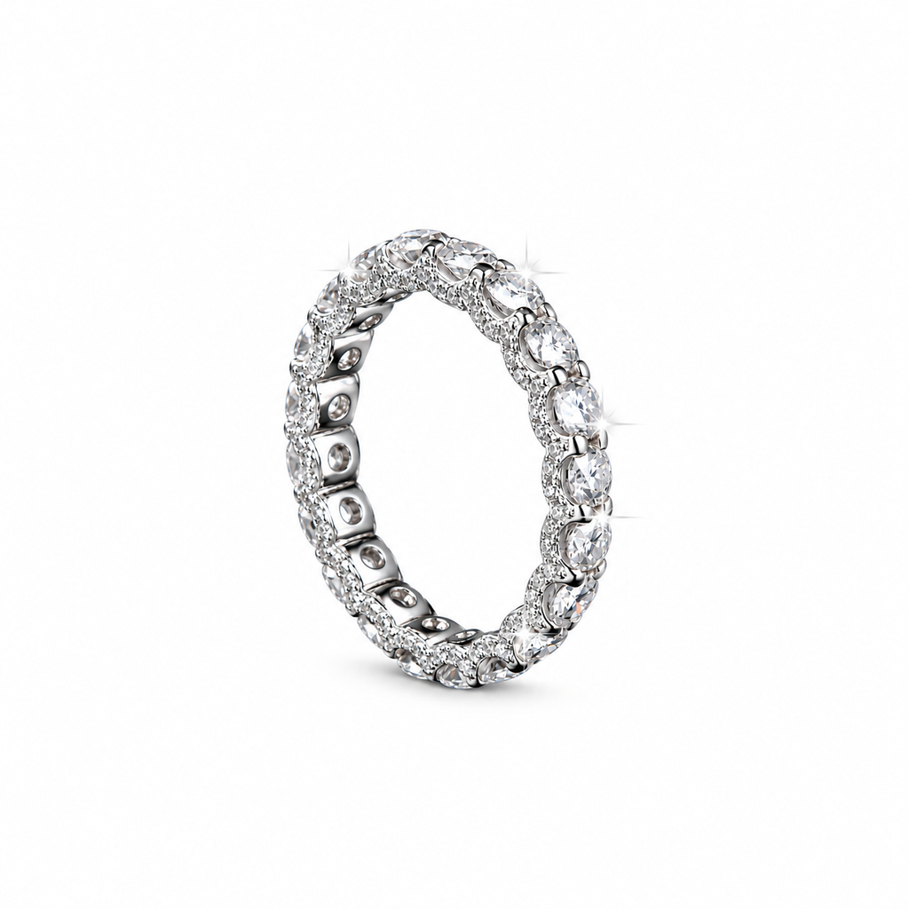 Nuba Moissanite Cuban Band Ring