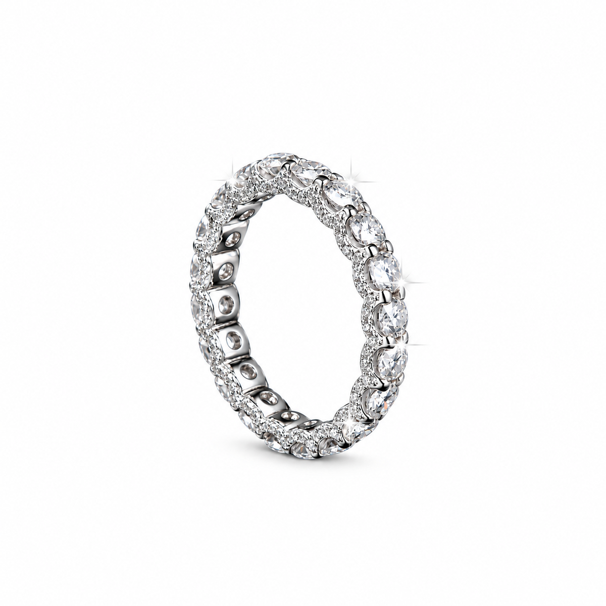 Nuba Moissanite Cuban Band Ring