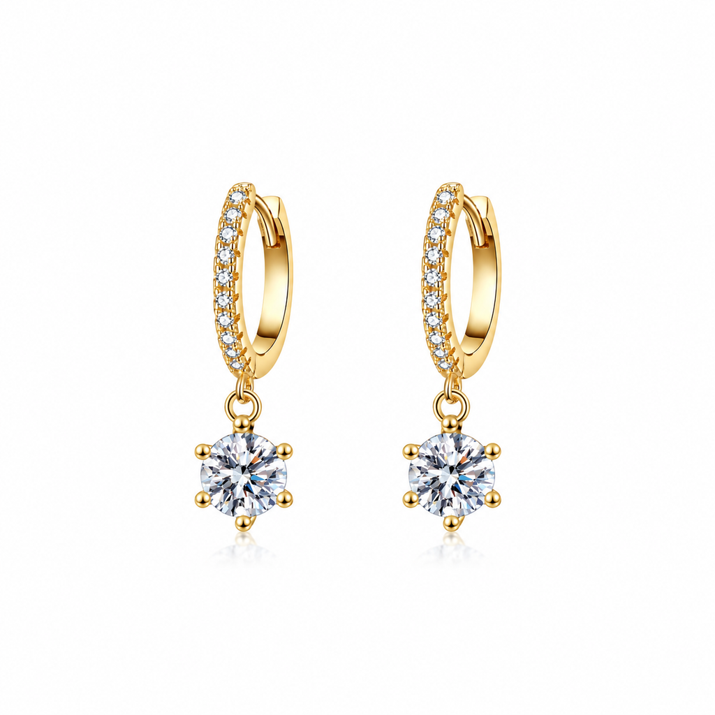 Nuba Classic Moissanite Earrings