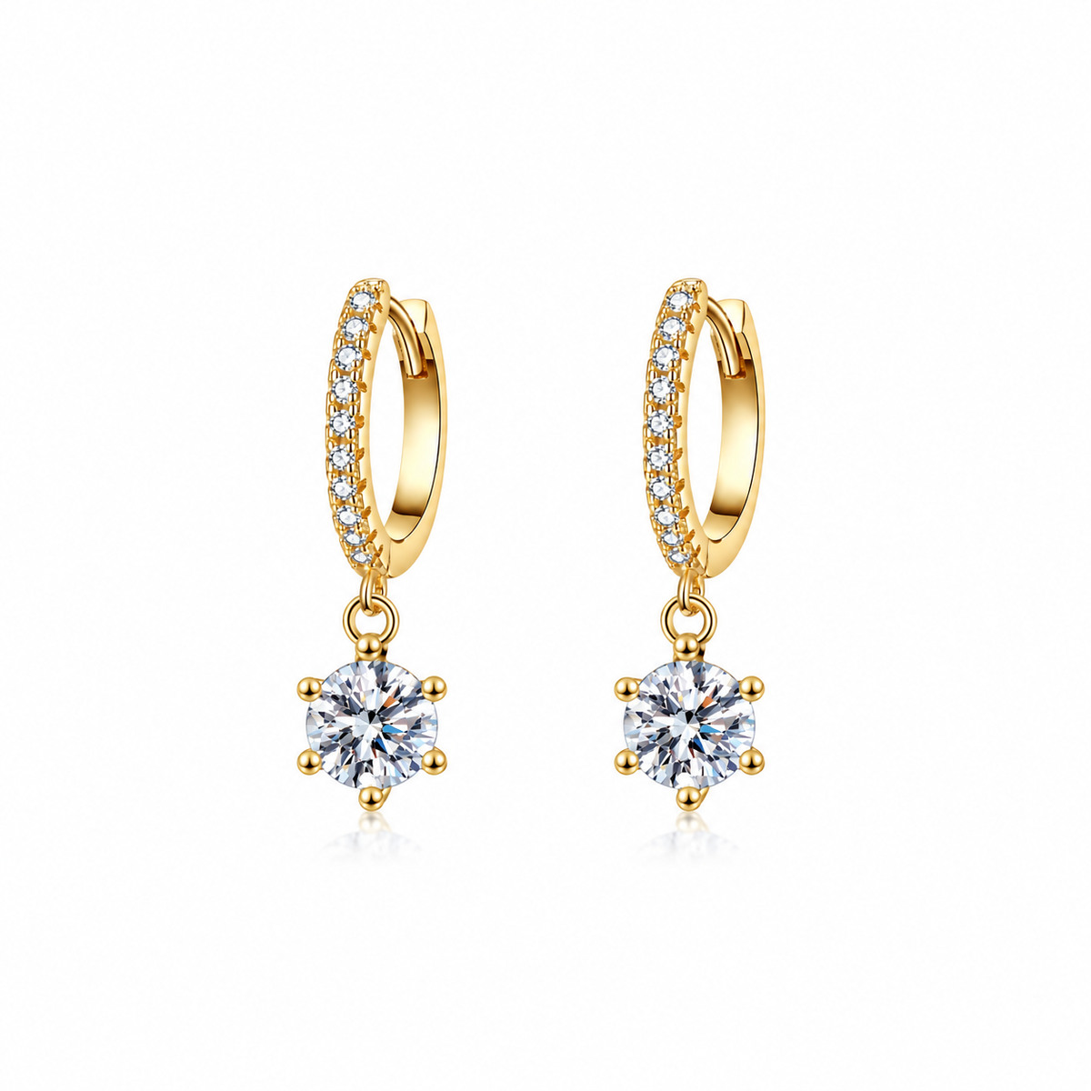 Nuba Classic Moissanite Earrings