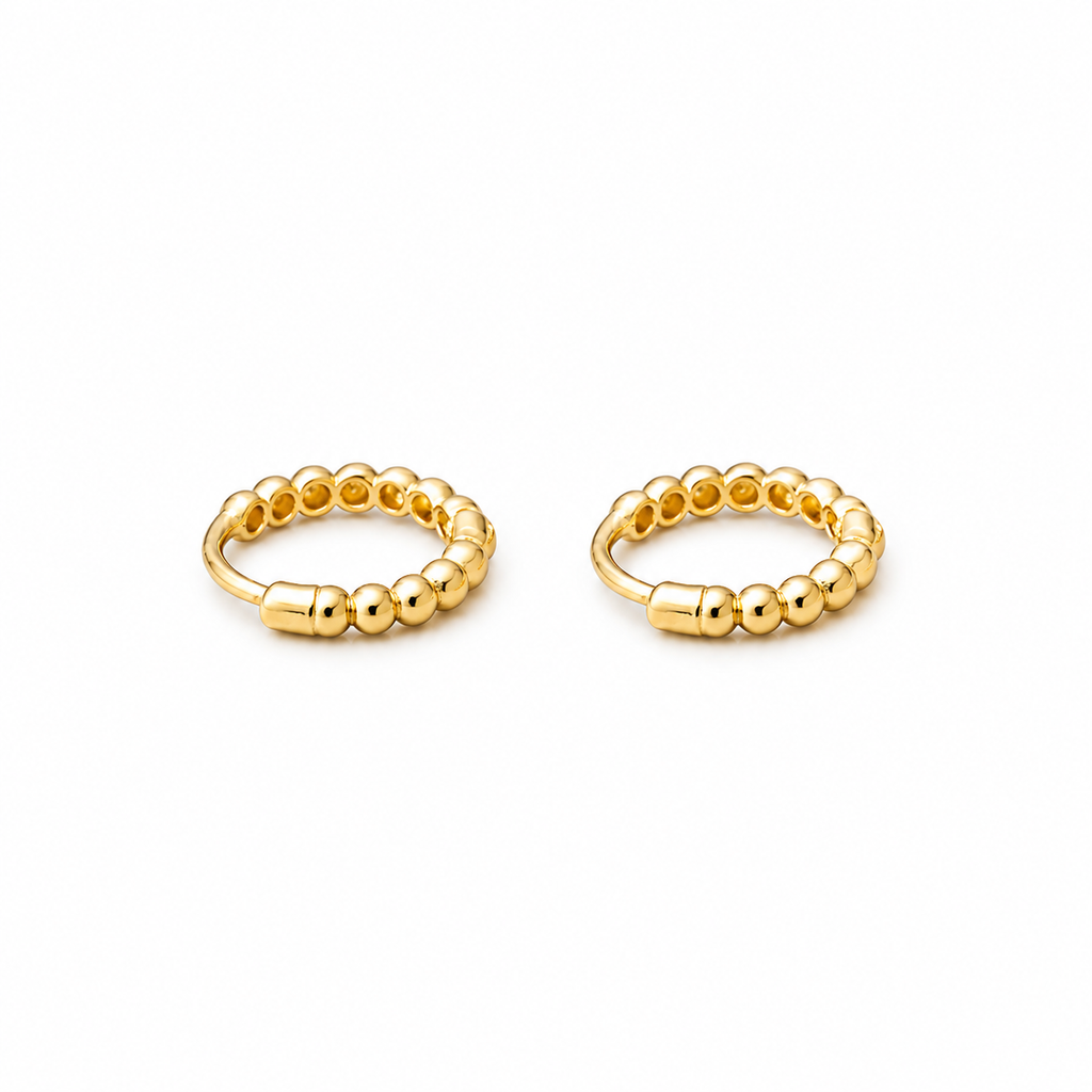 Nuba 10K Gold Hoop Earrings