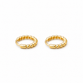 Nuba 10K Gold Hoop Earrings