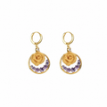 Nuba Rose Amethyst Earrings