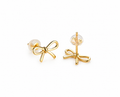 Nuba 18K Gold Bow Earrings