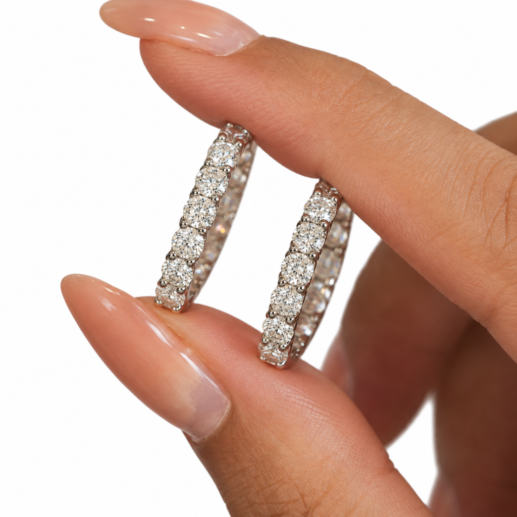 Nuba Geometric Moissanite Earrings