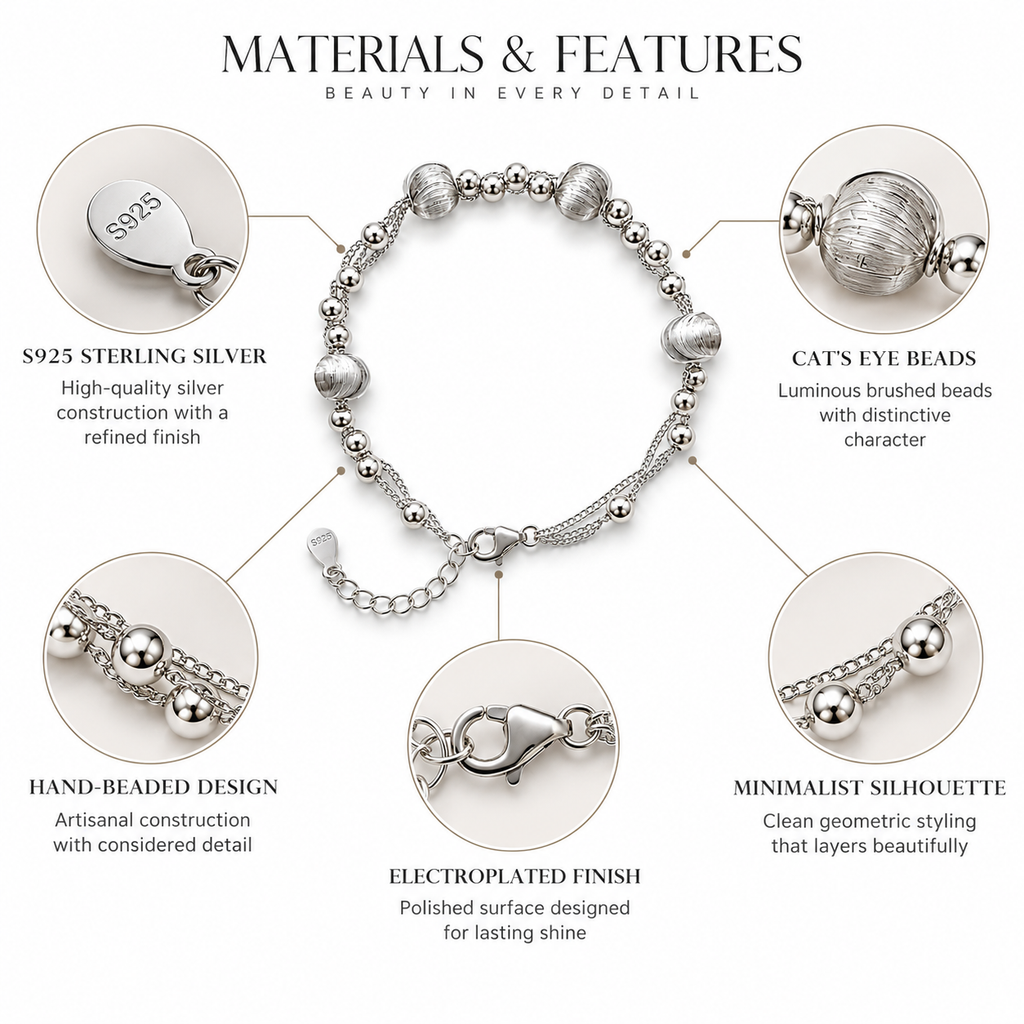 Nuba Cat's Eye Bead Bracelet