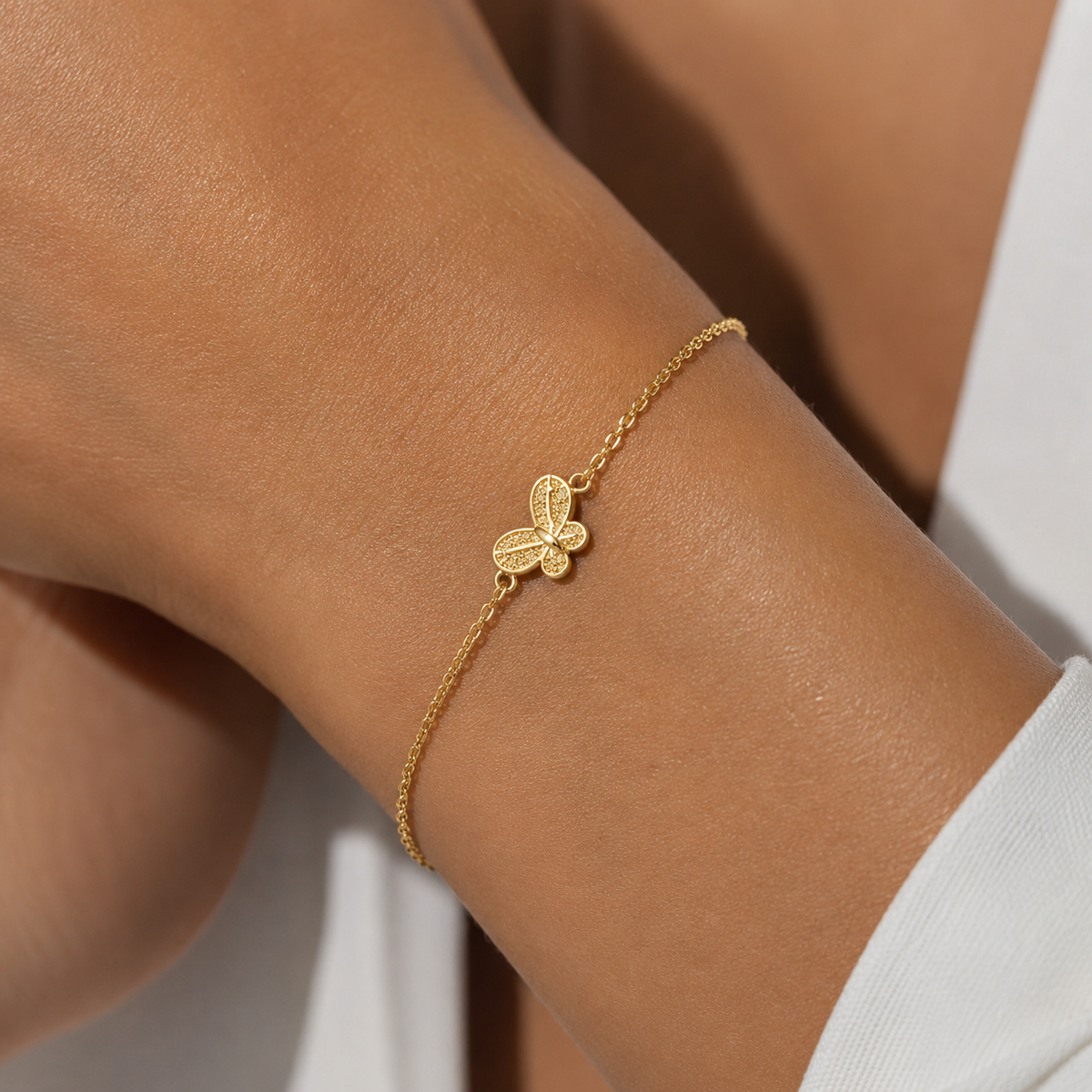 Nuba Butterfly Gold Bracelet