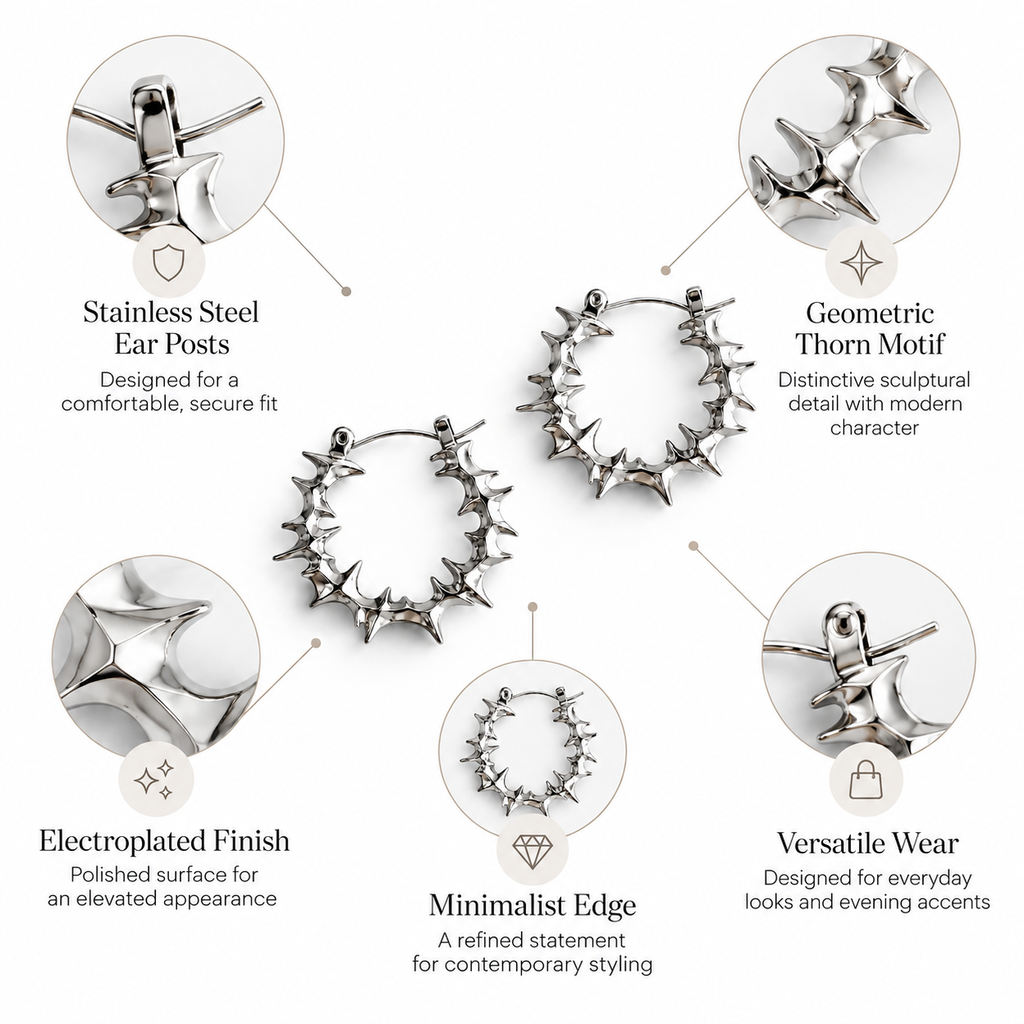 Nuba Thorn Geometric Earrings