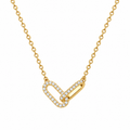 Nuba Double Oval Interlocking Necklace