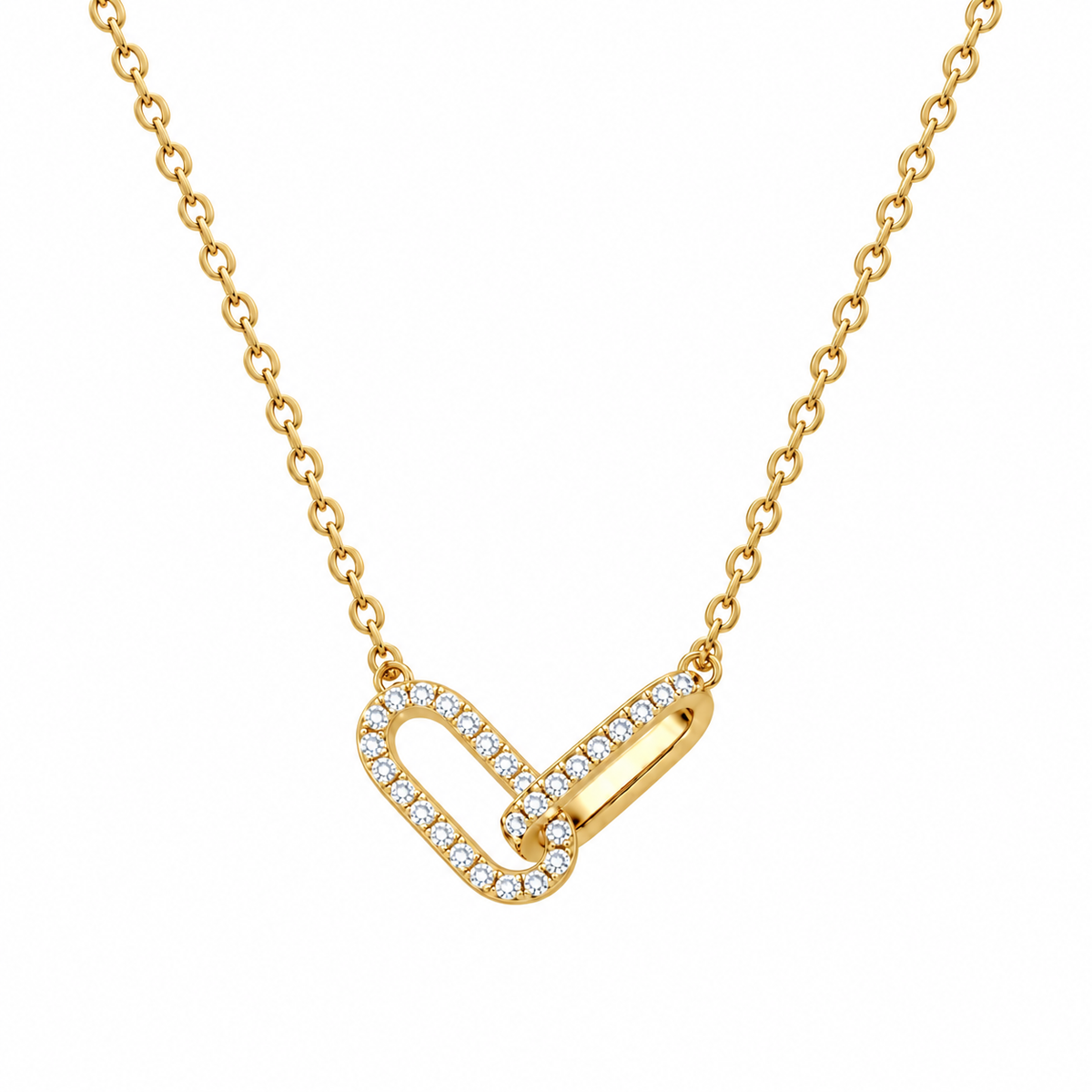 Nuba Double Oval Interlocking Necklace
