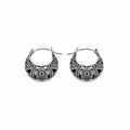 Nuba Silver Petal Earrings