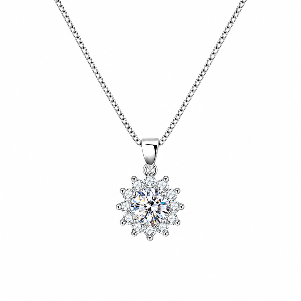 Nuba Sunflower Moissanite Jewellery Set